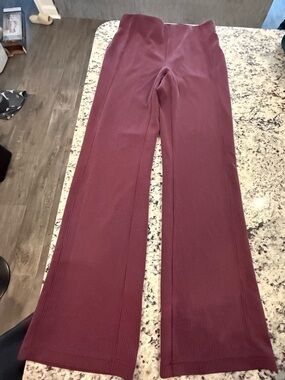 Softstreme ribbed flare pants